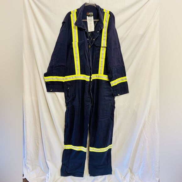 Other - Men’s BigBill Ultrasoft FR Coveralls in Navy, Size 3LX Regular (54-56).